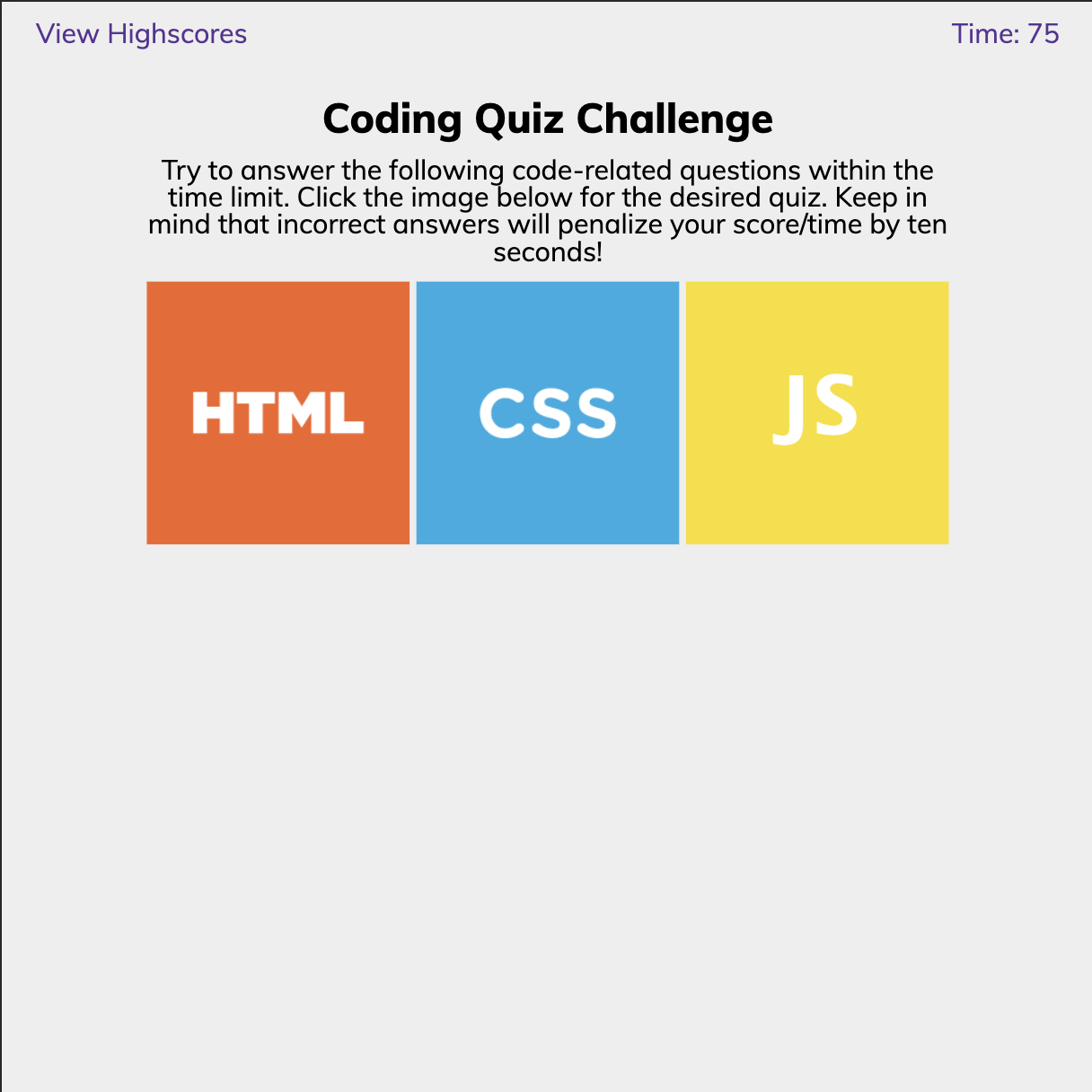Coding Quiz